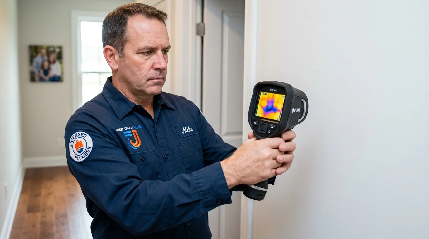 Thermal imaging leak detection by Johns Plumbing LLC in Hettinger